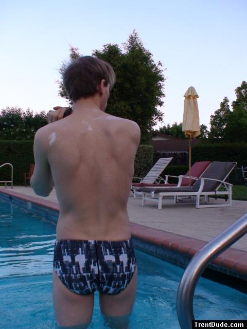 Nike Swim Geo Block Brief - Black - size 34 (large rear)