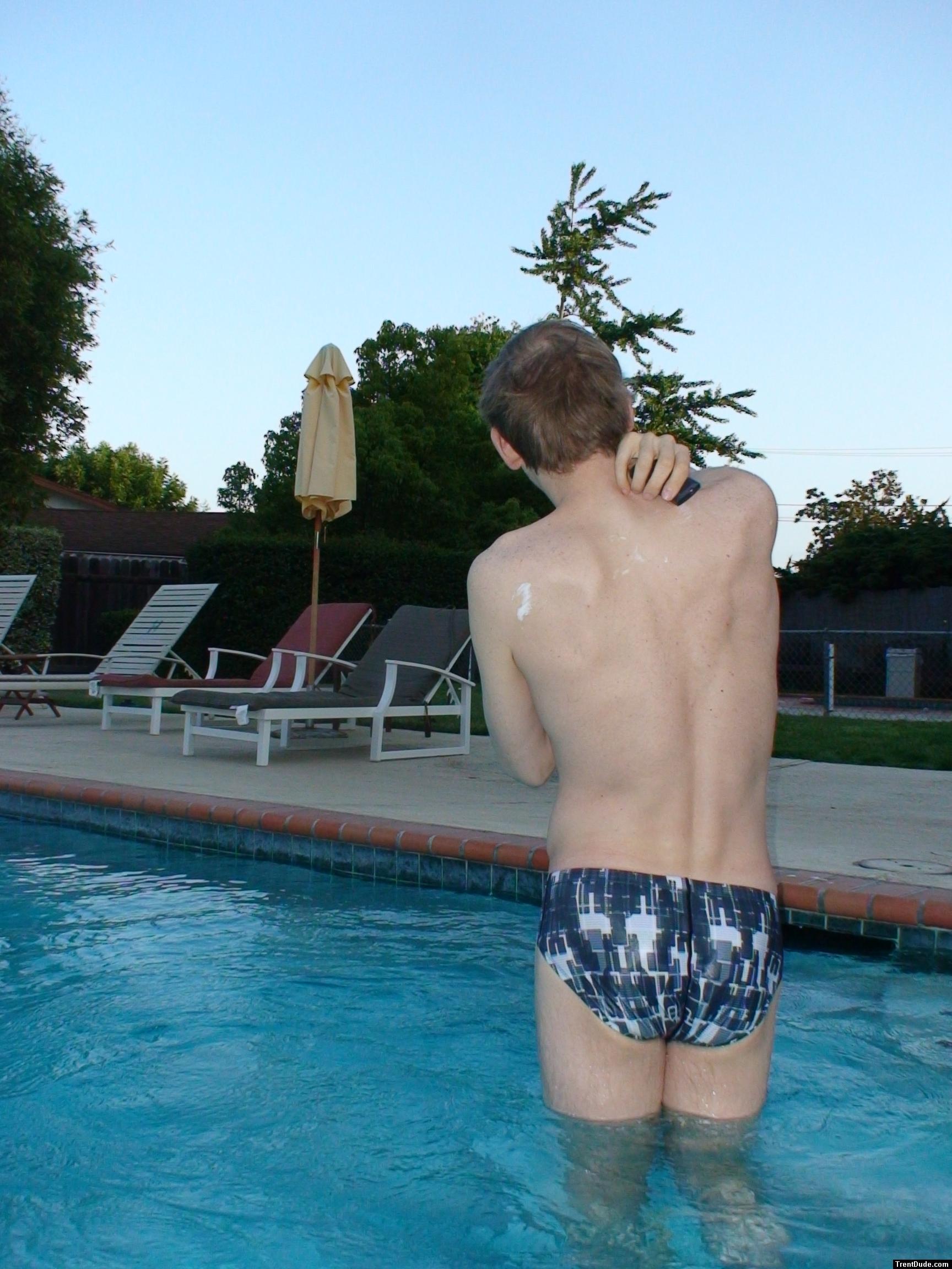 Nike Swim Geo Block Brief - Black - s 34 in