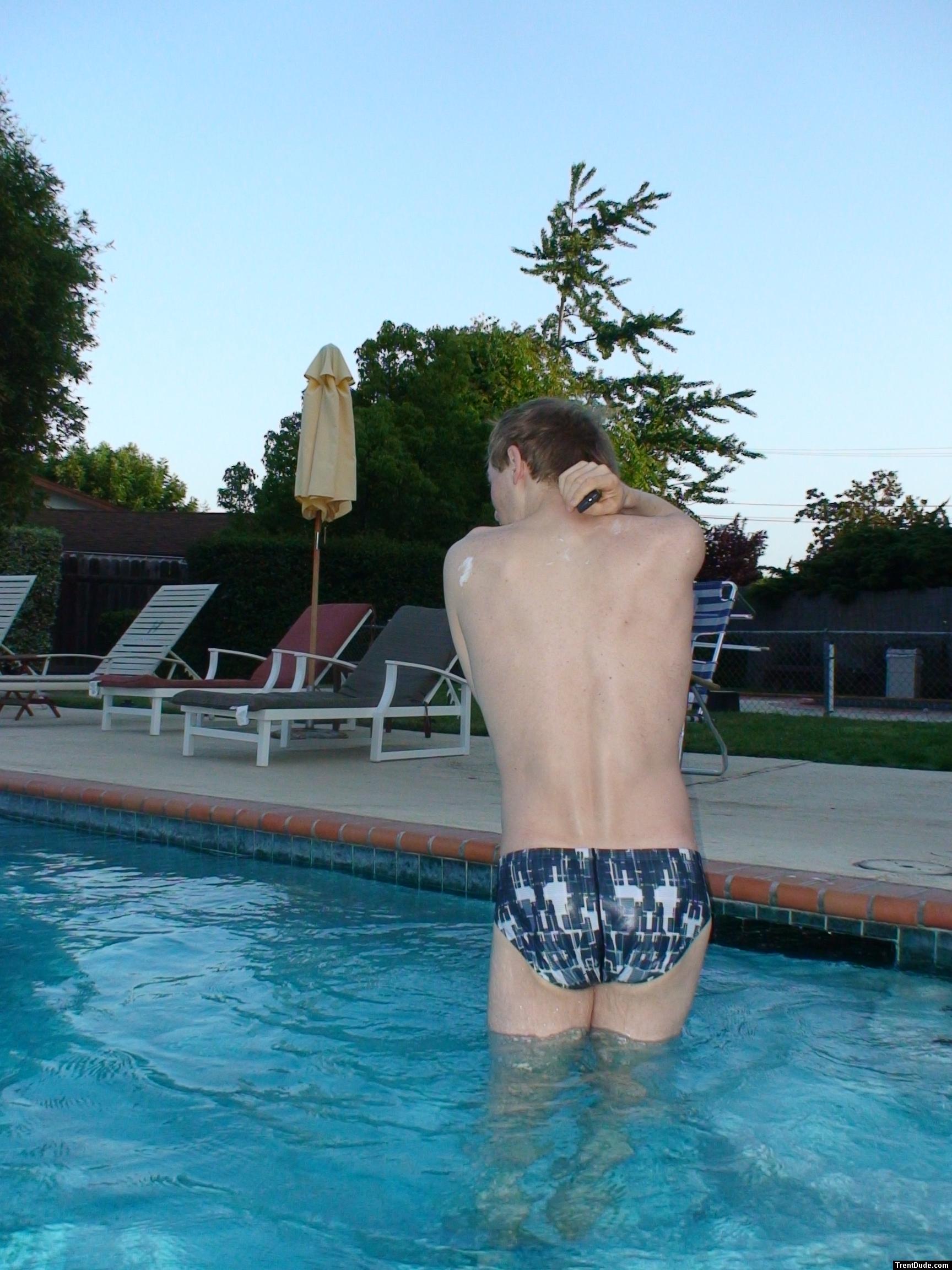 Nike Swim Geo Block Brief - Black -s 34 in