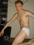Jockey sport underwear with grey wasteband.