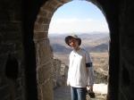 Trent in archway at Great Wall of China - Near Beijing