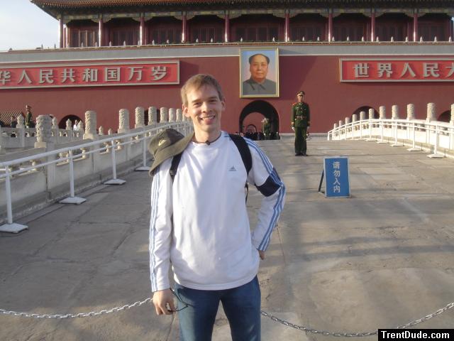 Trent with Mao - Tiananmen Square - Beijing, China