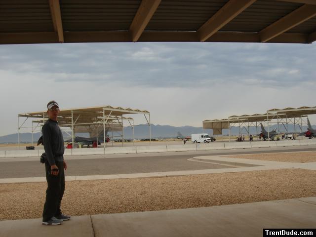 Visiting US Troops, Camp Anaconda-Balad Airbase, Northern Iraq (F-16's)