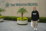 Trent in front of the Westin