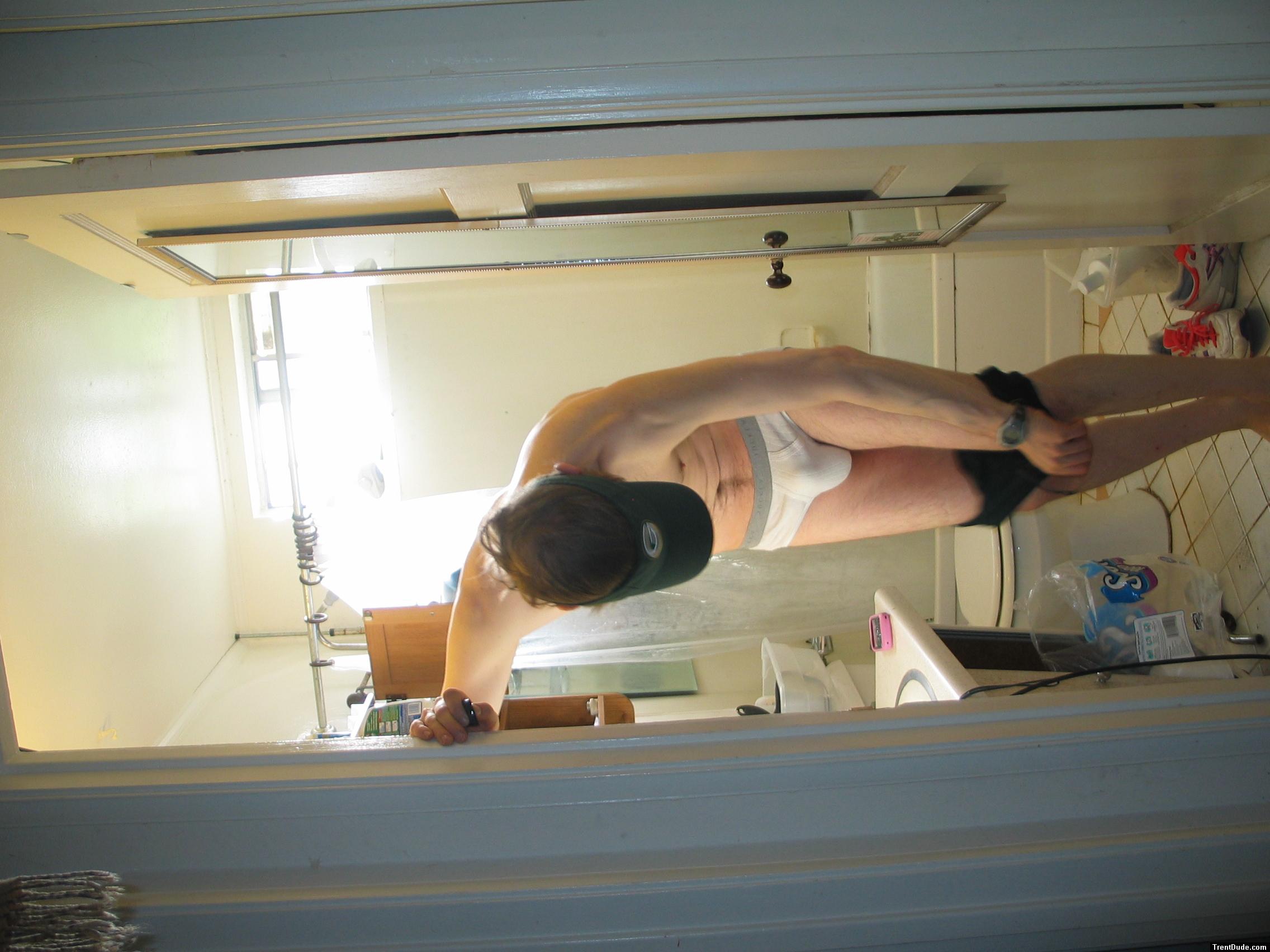 White Jockey briefs