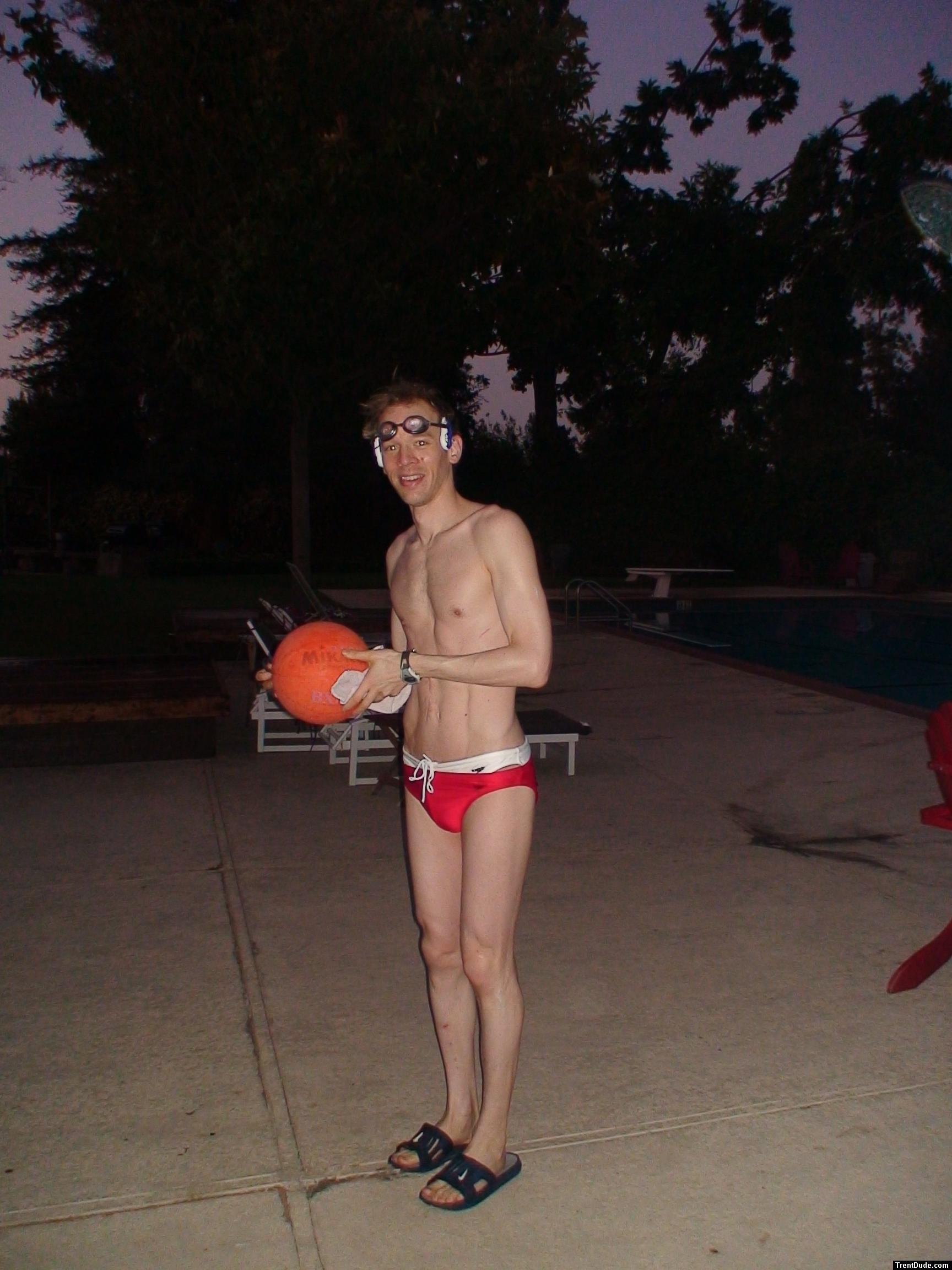 Water polo Dude in a red speedo (best)