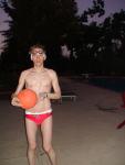 Water polo Dude in a red speedo