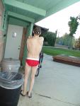 red speedo