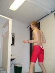 Dolphin jammer in the locker room