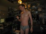 Grey tommy hilfiger underwear, swimmer build