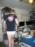 Surfer dude in white underwear