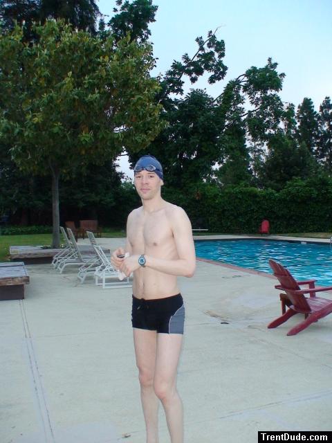 Calvin klein swim briefs at the pool