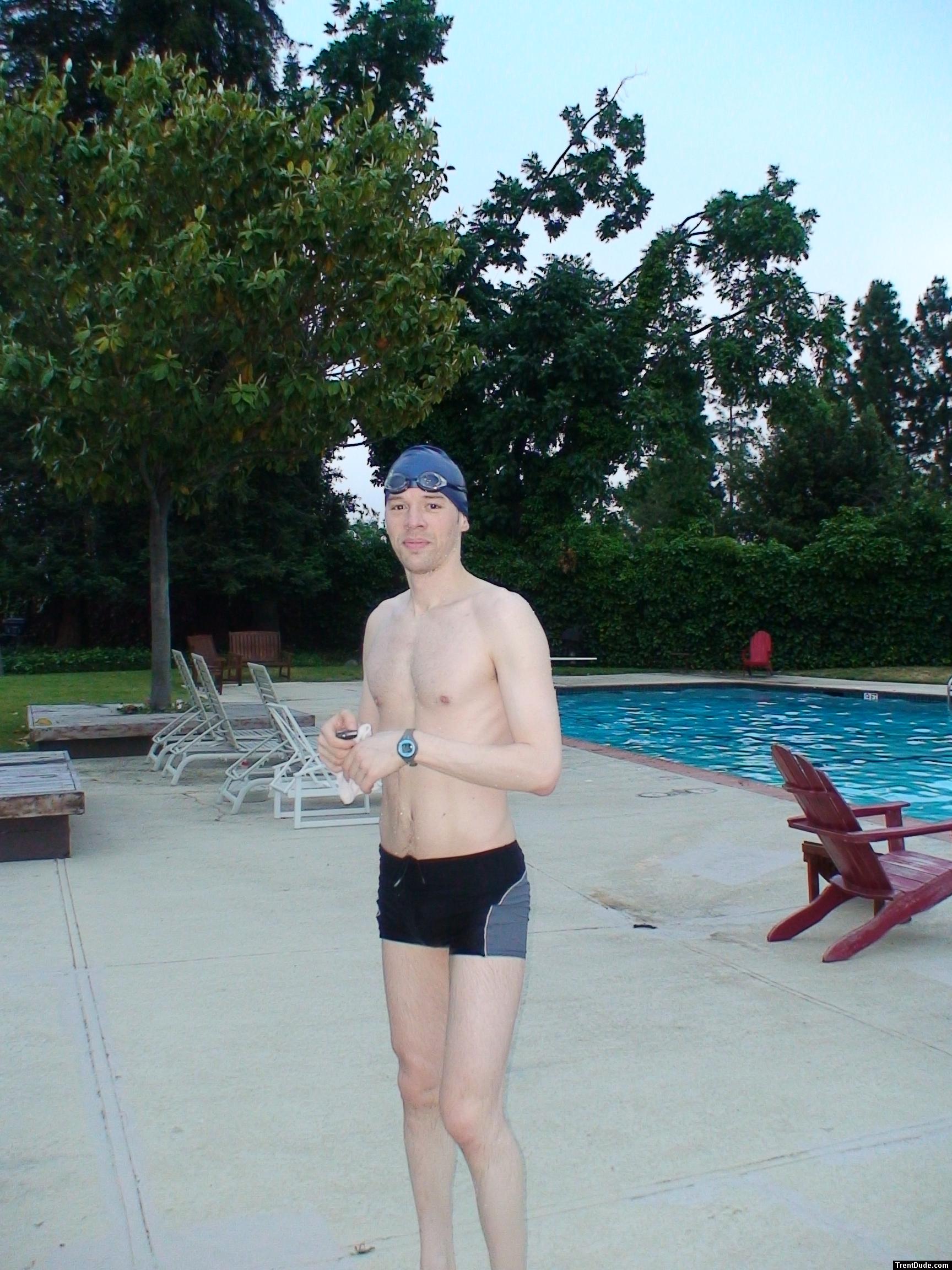 Calvin klein swim briefs at the pool