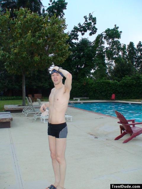 Calvin klein swim briefs at the pool