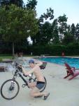 Calvin klein swim boxer at the pool, bike riding in speedos
