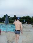 Calvin klein swim briefs at the pool (rear)