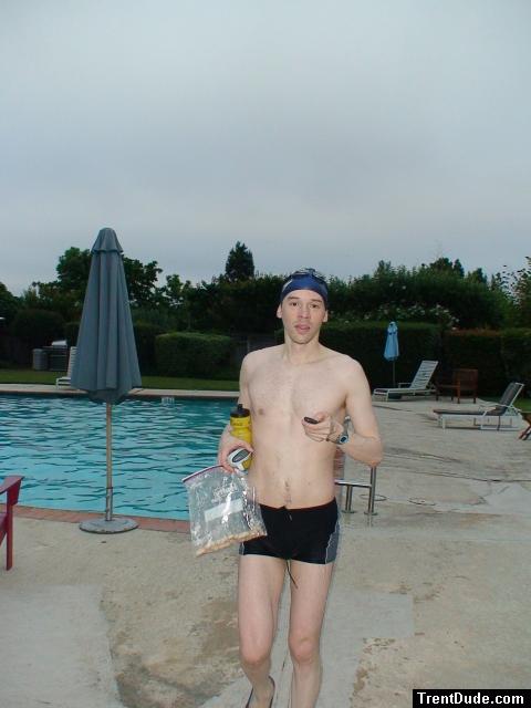 Calvin klein swim boxers at the pool
