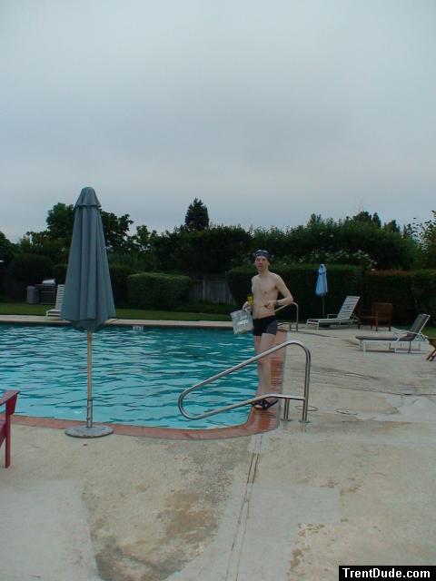 Calvin klein swim boxers at the pool
