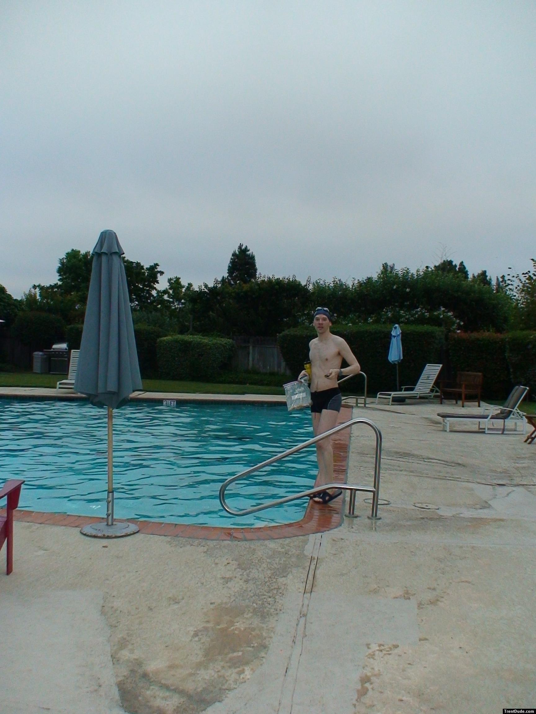 Calvin klein swim boxers at the pool