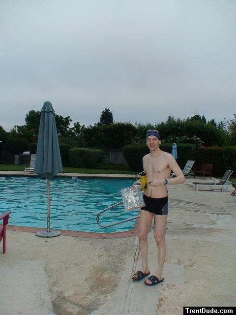 Calvin klein swim boxers at the pool