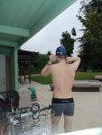 Calvin klein swim boxers at the pool