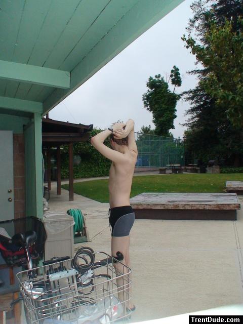 Calvin klein swim boxers at the pool