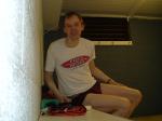 red hanes, feet