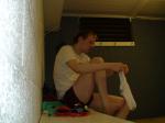 red hanes, socks
