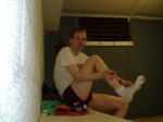 red hanes, socks