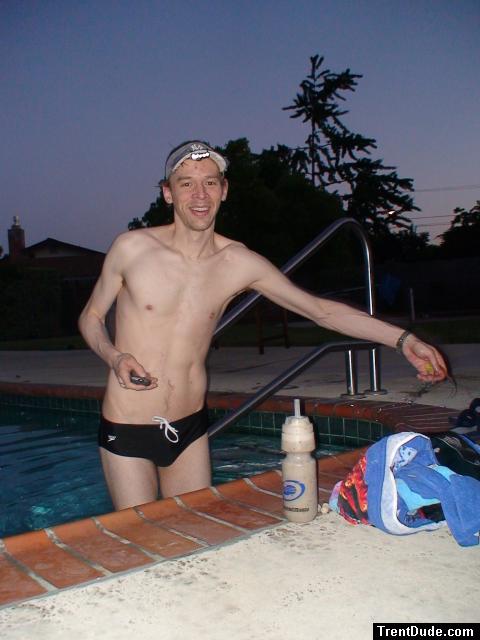 black speedo  and Cyclops CYC-HC5-W Orion 5-LED Hat Clip Light, White Bulb from amazon.com