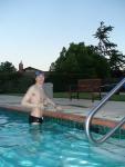 Black speedo at the swimming pool