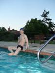 Swimmer in black speedo (foot)