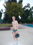 green Ebags cube swim bag and a green nike speedo (pouch)