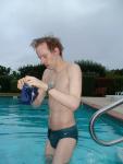 !Green Nike speedo swim brief at the pool