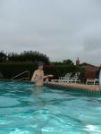 at the pool