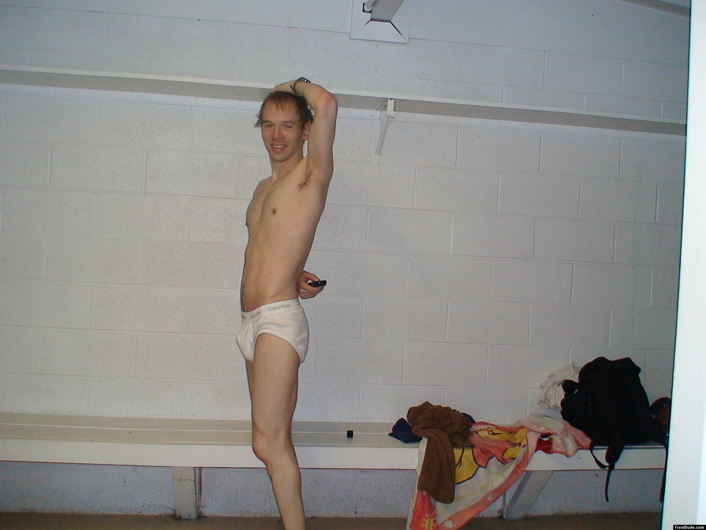 Calvin klein Hip Brief (S) in the swim locker room