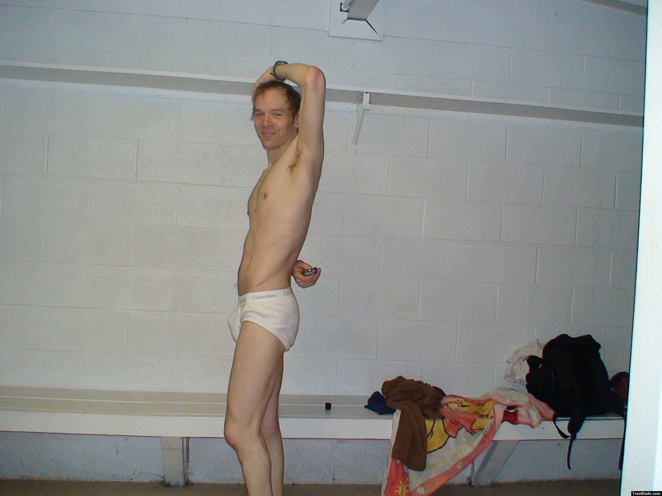 Calvin klein Hip Brief (S) in the swim locker room