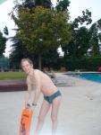 Trying out to be lifeguard (in a fitted green Nike speedo swim brief) best!