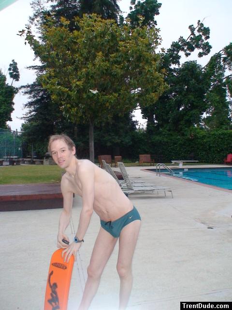 Trying out to be lifeguard (in a fitted green Nike speedo swim brief) best!