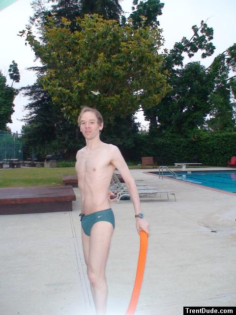 Trying out to be lifeguard (in a green Nike speedo swim brief) best