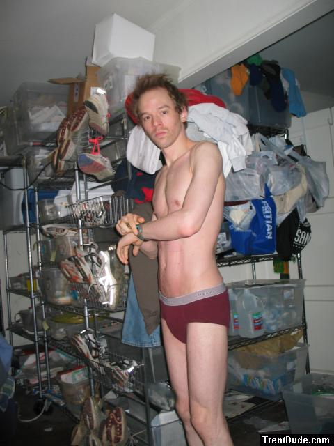 waking up in red underwear