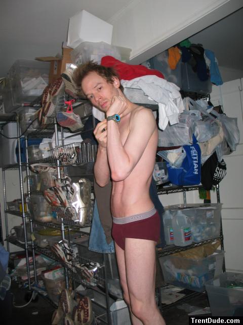 waking up in red underwear