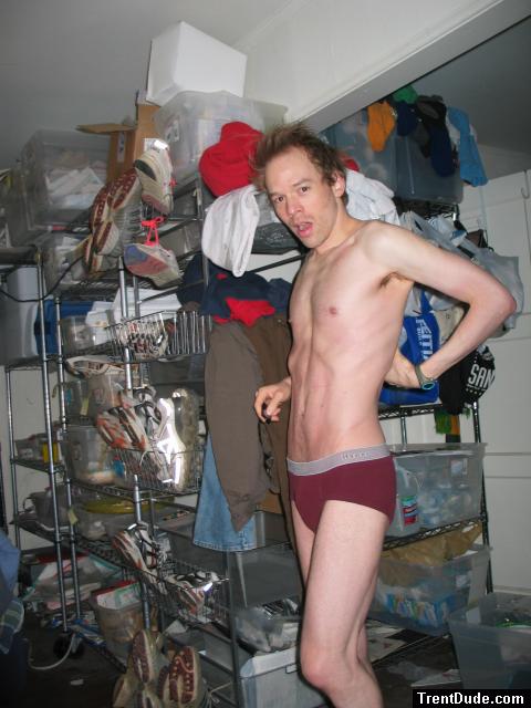 waking up in red underwear