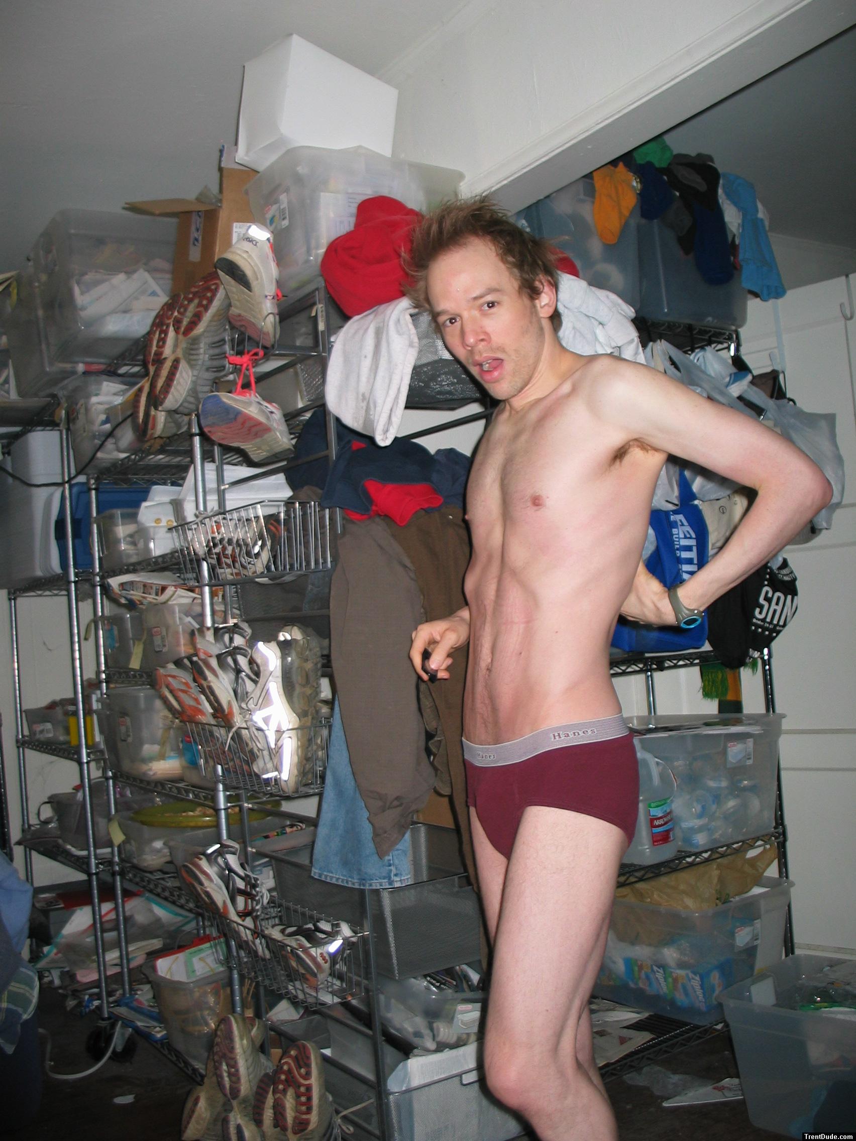 waking up in red underwear