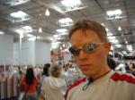 At a Cosco store wearing Oakley sunglasses