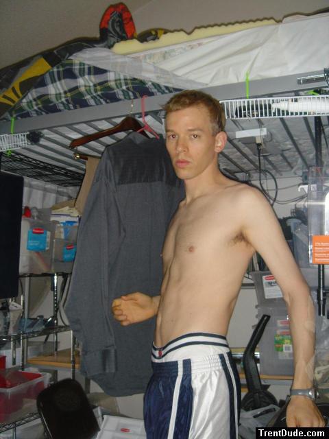 Shirtless with basketball shorts