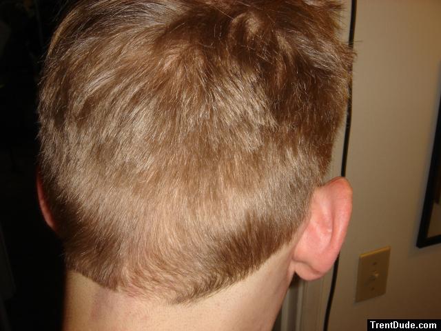 Short haircut in the back