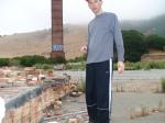 Brickyard photoshoot.  Nike Dri-Fit long sleve shirt and track pants (for sale) - This photoshoot is accompanied by a video in t