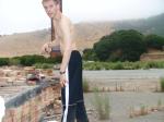 Brickyard photoshoot.   Nike track pants (for sale)