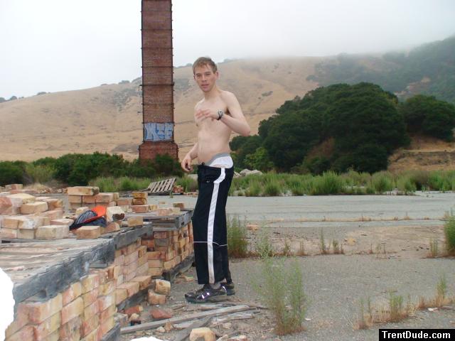 Brickyard photoshoot.   Nike track pants and broken in jockey sport underwear (for sale)